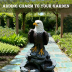 Eagle Outdoor Fountain with 5 Layers of LED Lights,39.7" H Premium Water Waterfall Suitable for Gardens,Courtyards, Balconies,and Interior Decoration